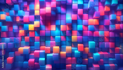 Cube Gradient Wallpaper  Background  Gradient  Cube  Colorful  Wallpaper  Abstract  Vibrant  Design  Texture  Pattern  Modern  Decoration  Artistic  Digital  AI Generated