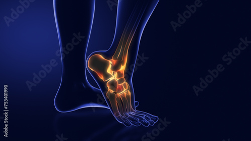 Medical animation for ankle pain