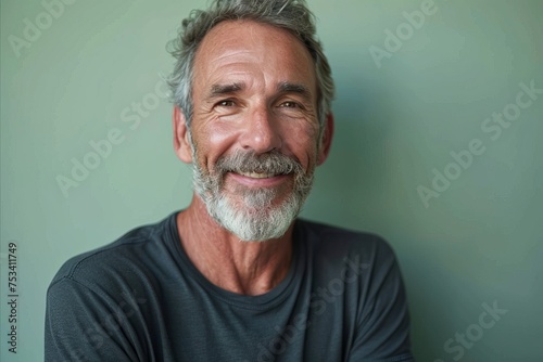 Portrait of a happy senior man smiling and looking at the camera