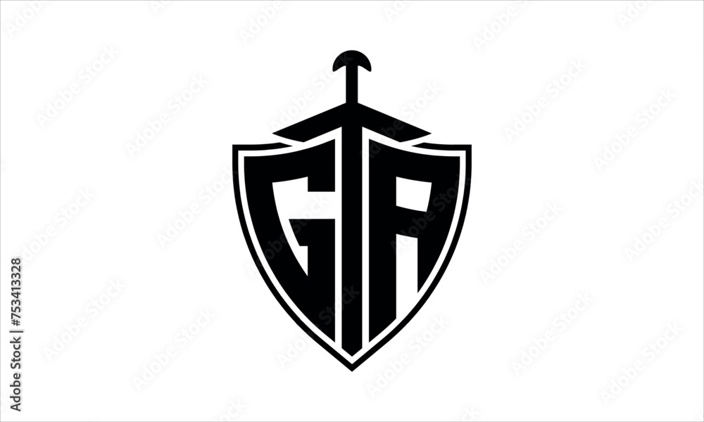 GA initial letter shield icon gaming logo design vector template. batman logo, sports logo, monogram, polygon, war game, symbol, playing logo, abstract, fighting, typography, icon, minimal, knife logo GA initial letter shield icon gaming logo design vector template. batman logo, sports logo, monogram, polygon, war game, symbol, playing logo, abstract, fighting, typography, icon, minimal, knife logo