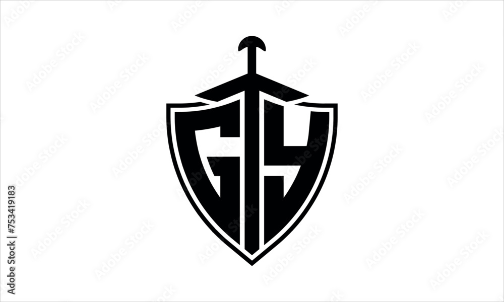 GY initial letter shield icon gaming logo design vector template. batman logo, sports logo, monogram, polygon, war game, symbol, playing logo, abstract, fighting, typography, icon, minimal, knife logo GY initial letter shield icon gaming logo design vector template. batman logo, sports logo, monogram, polygon, war game, symbol, playing logo, abstract, fighting, typography, icon, minimal, knife logo