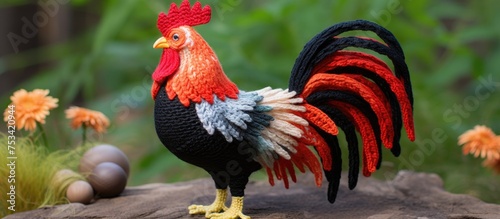 Wallpaper Mural Symbol of the year 2017 the year of the rooster Knitted cock decoration ideal for gifting or home decor Torontodigital.ca