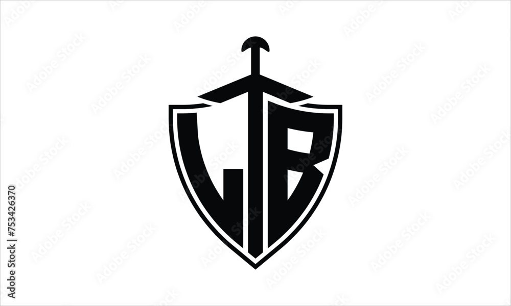 LB initial letter shield icon gaming logo design vector template. batman logo, sports logo, monogram, polygon, war game, symbol, playing logo, abstract, fighting, typography, icon, minimal, knife logo LB initial letter shield icon gaming logo design vector template. batman logo, sports logo, monogram, polygon, war game, symbol, playing logo, abstract, fighting, typography, icon, minimal, knife logo