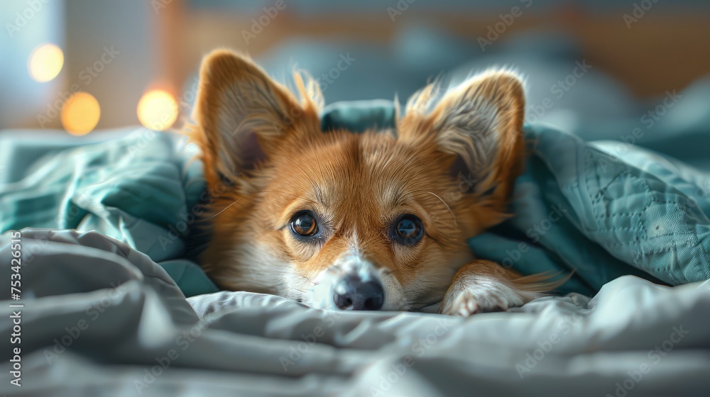 Cute Dog Lies On Bed Under, Desktop Wallpaper Backgrounds, Background HD For Designer Cute Dog Lies On Bed Under, Desktop Wallpaper Backgrounds, Background HD For Designer