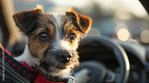 Cute Small Jack Russell Dog Car, Desktop Wallpaper Backgrounds, Background HD For Designer