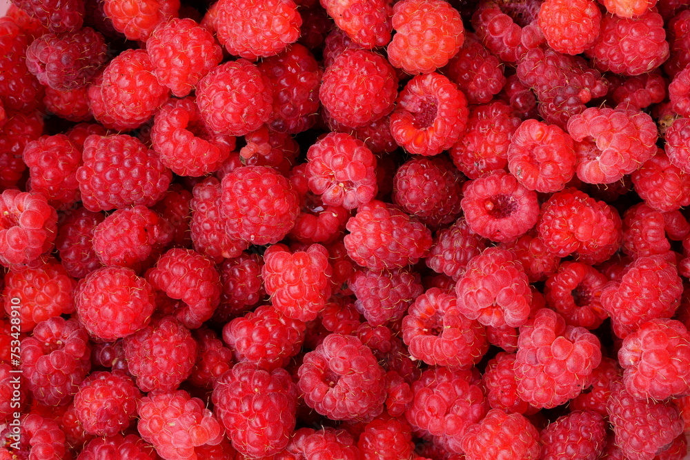 Raspberries are ripe red and sweet. Raspberries are ripe red and sweet.