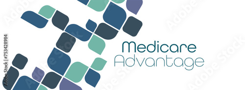 Medicare advantage text on white background