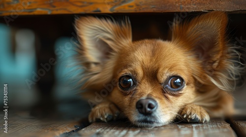Ginger Little Dog Chihuahua Under Chair  Desktop Wallpaper Backgrounds  Background HD For Designer