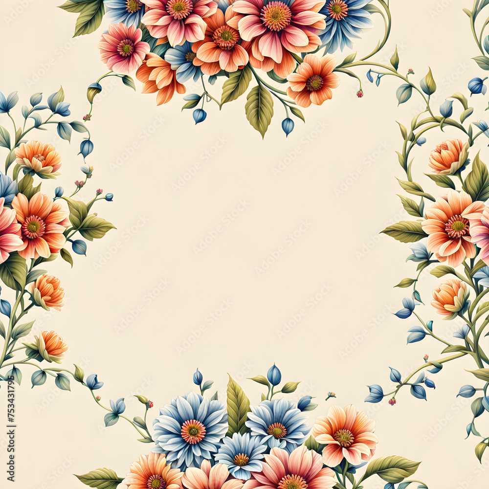 background with flowers