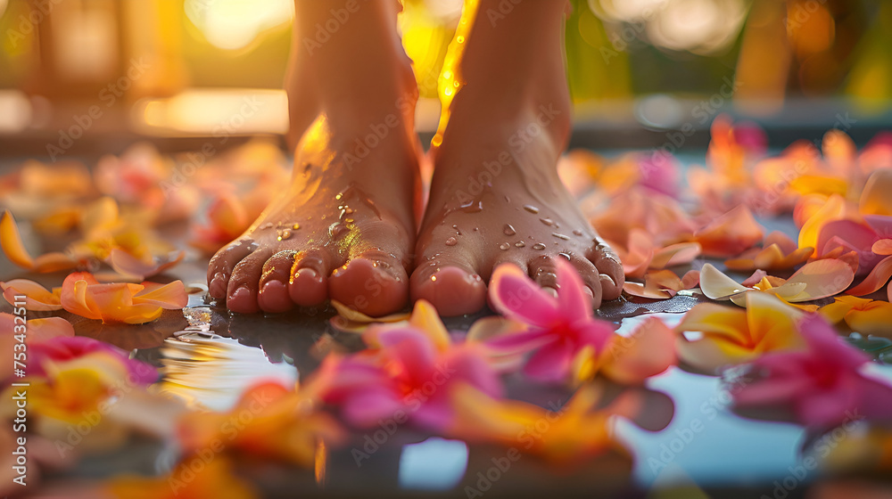 feet massage, generative Ai