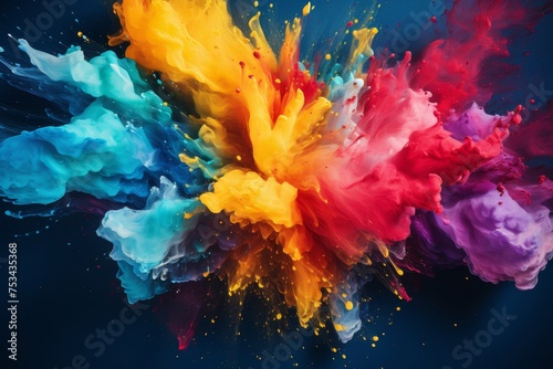 Colorful abstract painted background