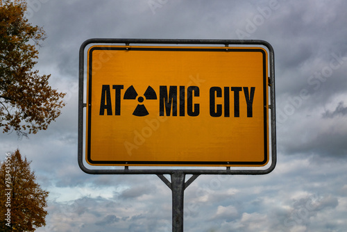 Atomic City signpost © blende11.photo