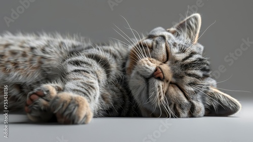 Scottish Fold Cat Lying On Back, Desktop Wallpaper Backgrounds, Background HD For Designer