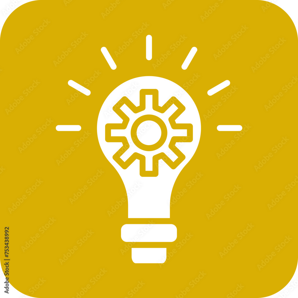 Fototapeta premium Creative Process Icon Style