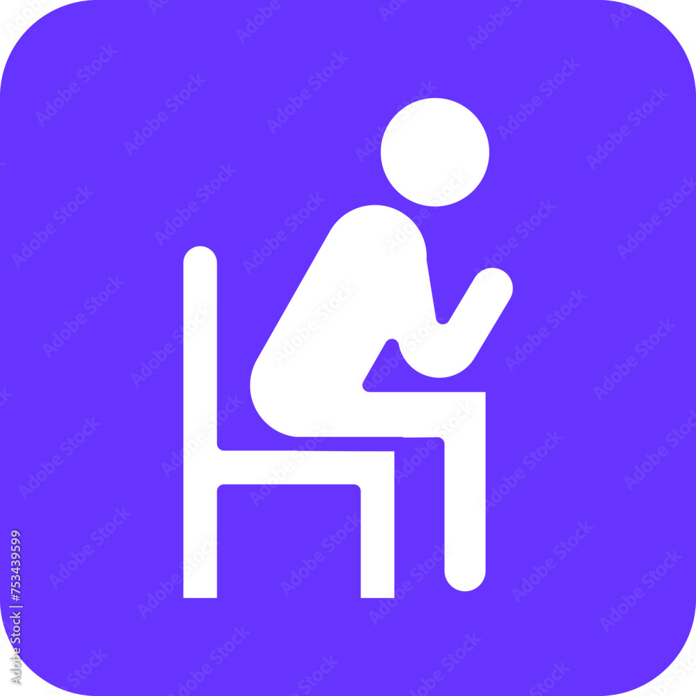 Loneliness Icon Style Loneliness Icon Style