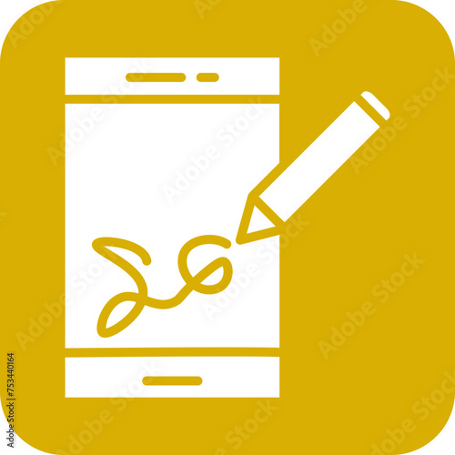 Digital Signature Icon Style