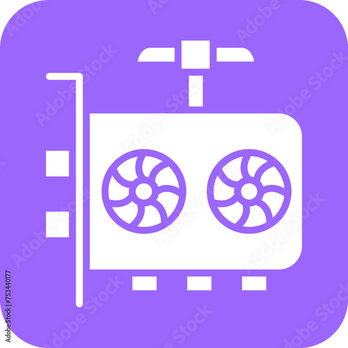GPU Mining Icon Style