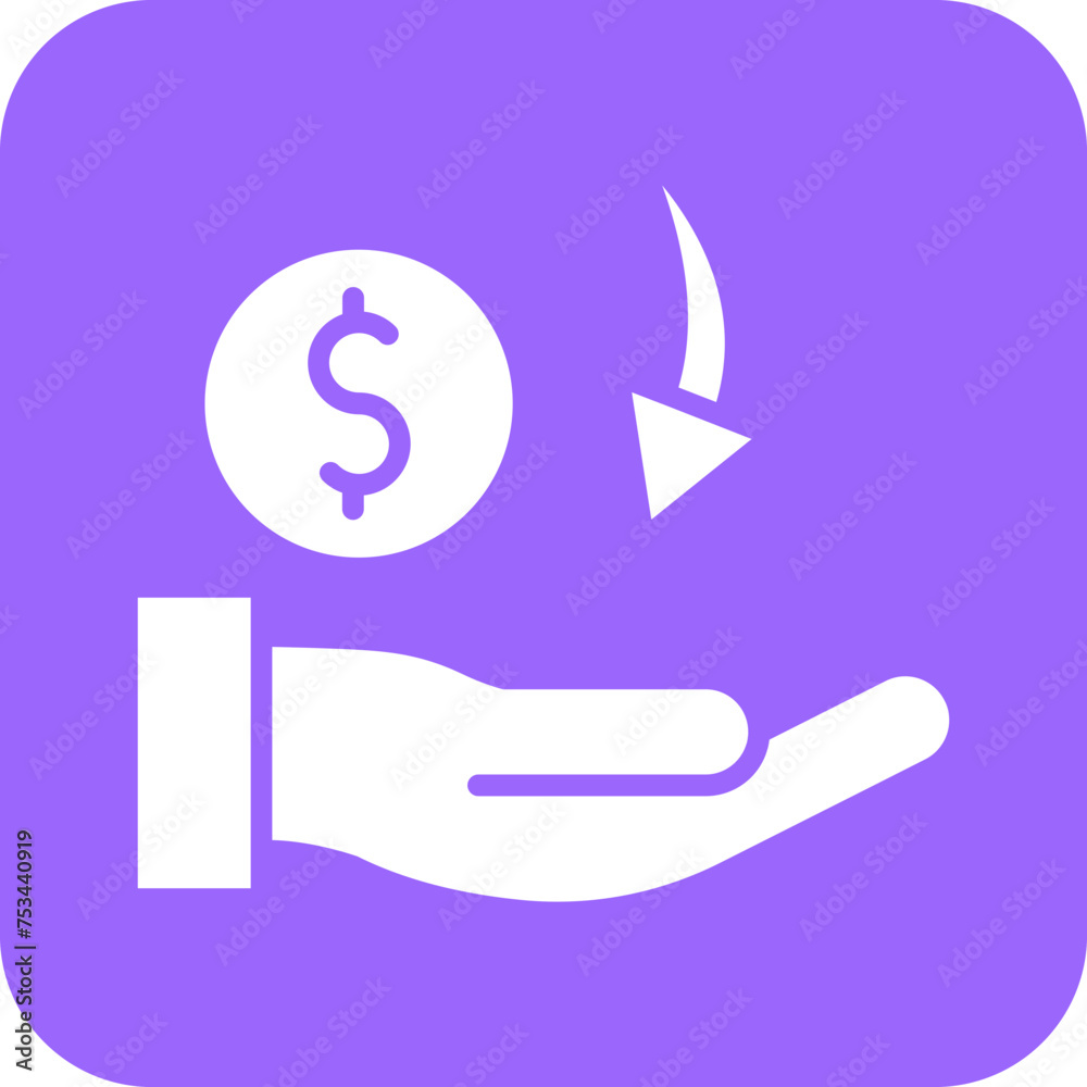 Receive Money Icon Style Receive Money Icon Style