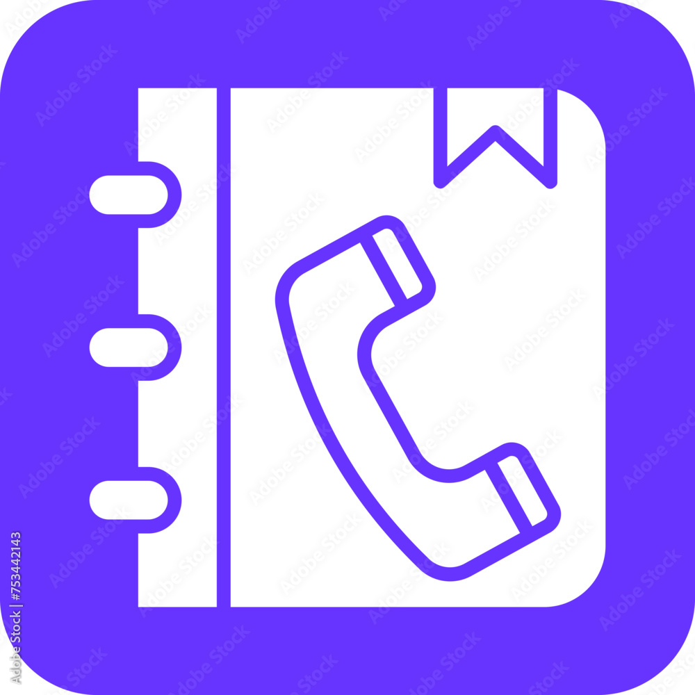 Phone Book Icon Style Phone Book Icon Style