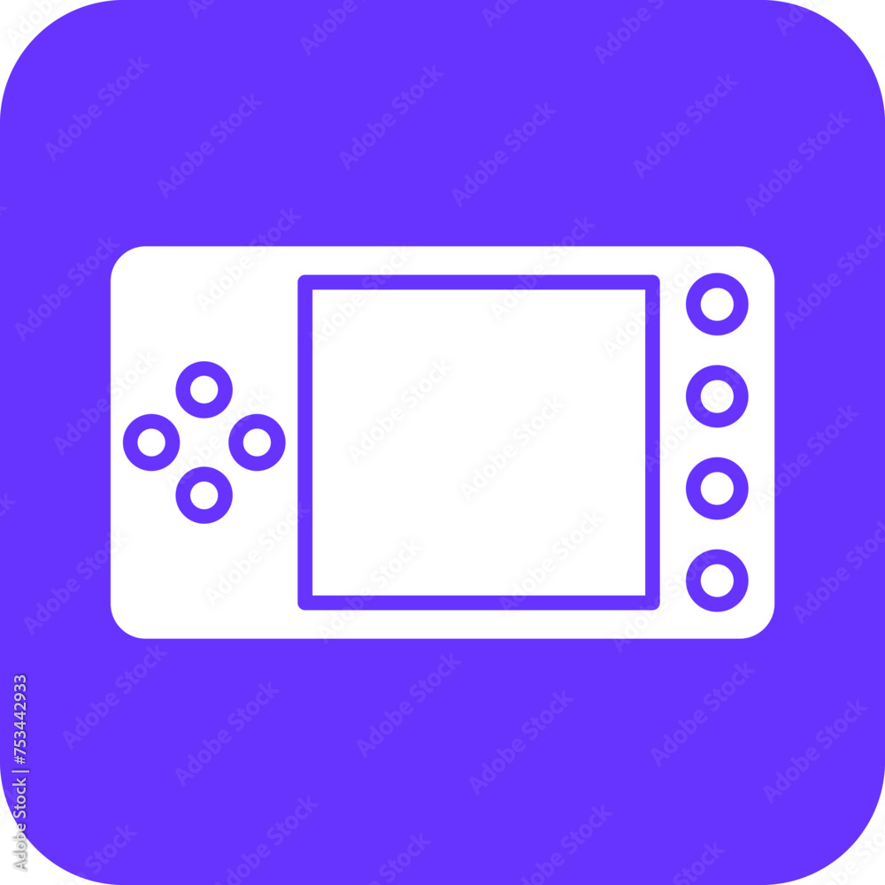 Fototapeta premium Game Console Icon Style