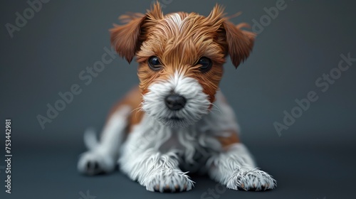 Wire Haired Jack Russell Terrier Puppy, Desktop Wallpaper Backgrounds, Background HD For Designer