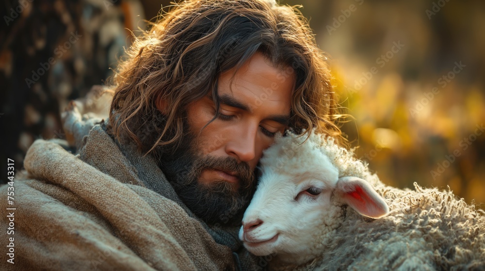 Shepherd Jesus. Created with Generative AI. Shepherd Jesus. Created with Generative AI.