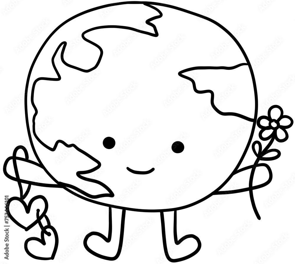earth day outline drawing earth day outline drawing