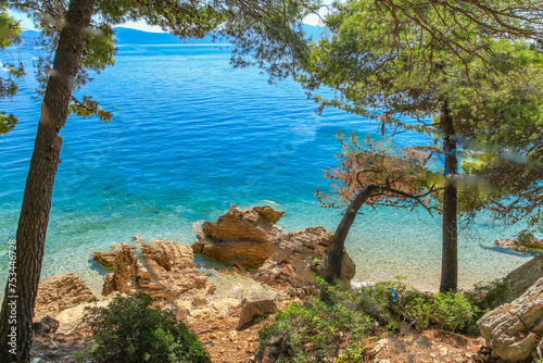 Fototapeta Naklejka Na Ścianę i Meble -  Beaches Makarska Riviera tourist destination Croatia