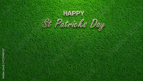 St. Patrick's Day Green Colour Copy Space Text Background
