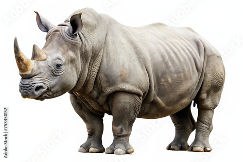 rhino isolated on white background © Bahauddin