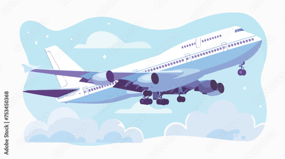 airplane vehicleying isolated icon vector illustration