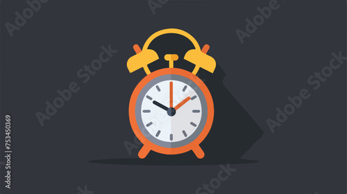 alarm clock iconat vector