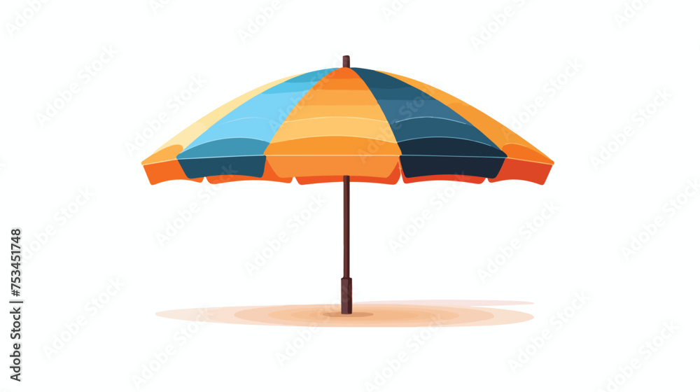 beach umbrella icon vector design template in white background