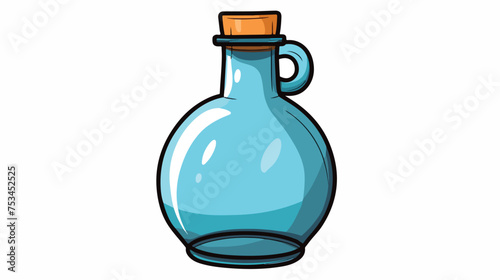 Big bottle of water icon. Cartoon illustration of big