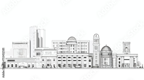 Contour Building Illustration 