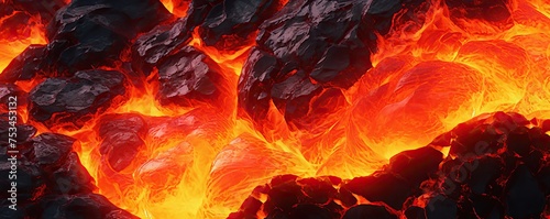 Hot lava texture background