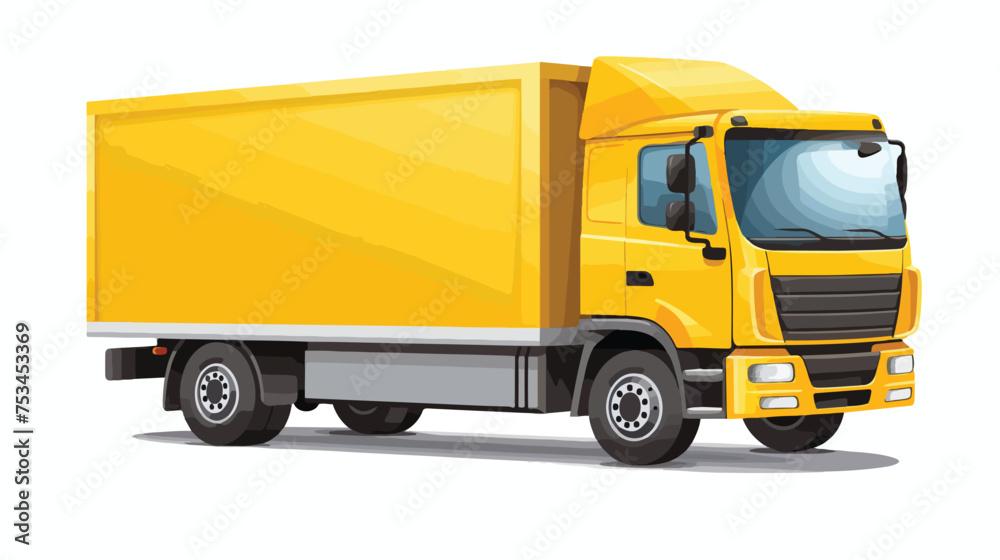 Delivery service truck isolated icon isolated On White background 