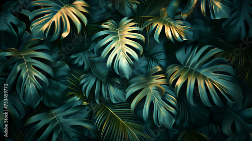 palm leaves background