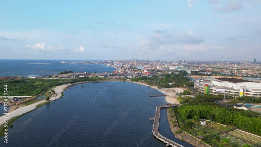 Ancol Marina Looking Towards East Jakarta At Sunset Ancol Marina Looking Towards East Jakarta At Sunset
