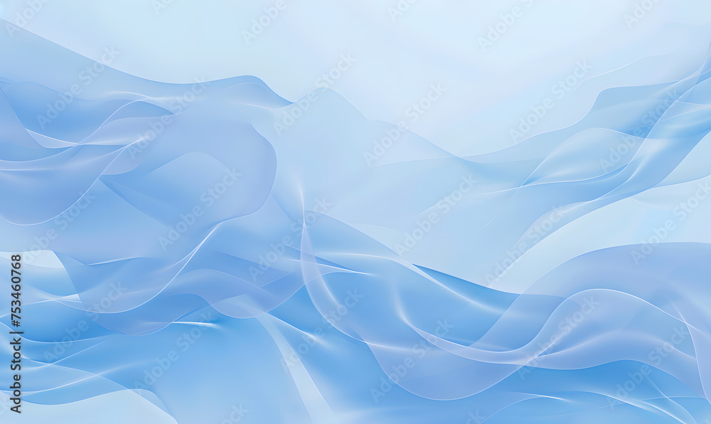 Obraz premium A simple background with blue soft, delicate, quiet gradients, Generative AI 