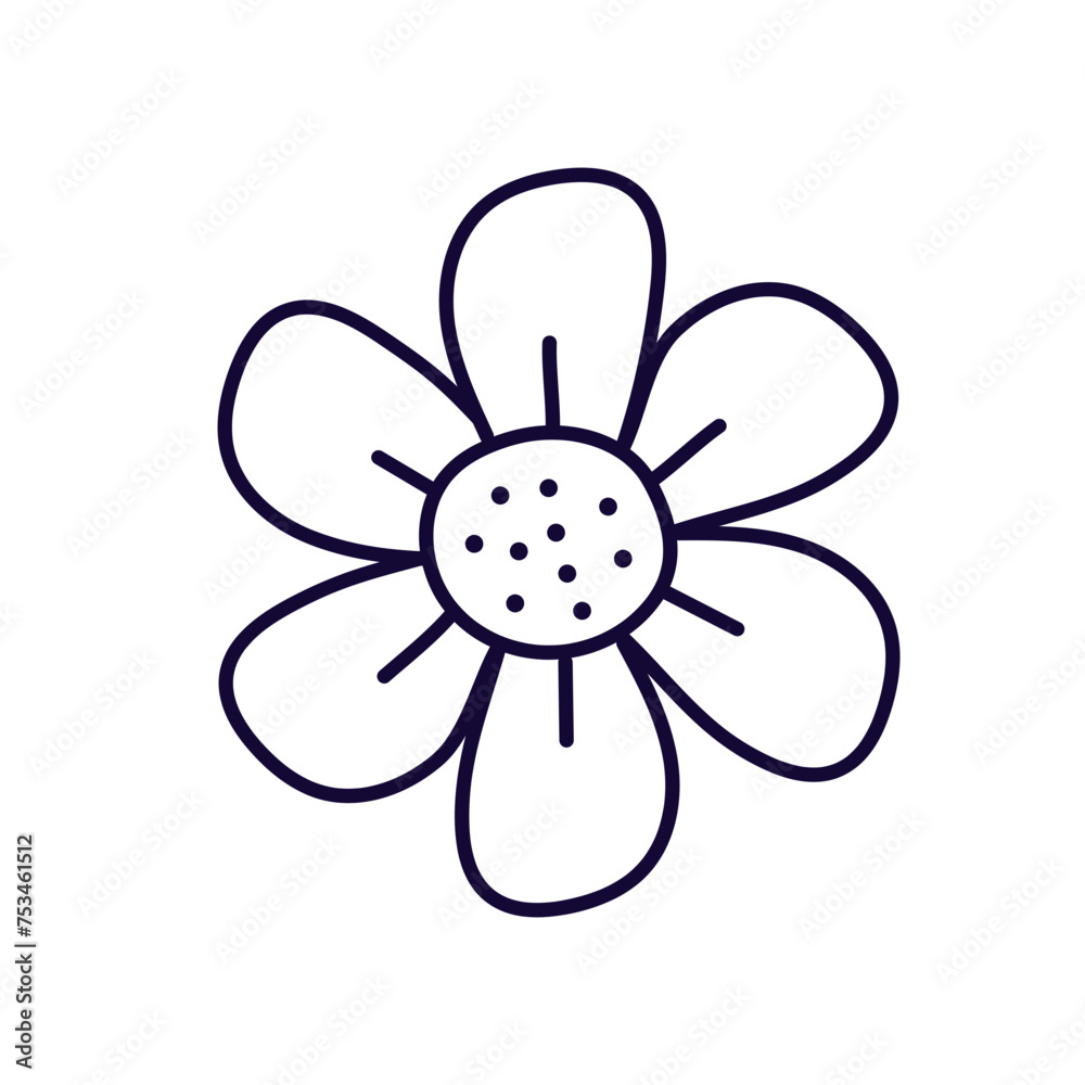 Floral Doodle Clipart Floral Doodle Clipart