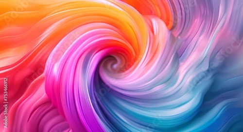 Wallpaper Mural Vibrant vortex, colors twisting into infinity Torontodigital.ca