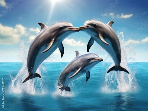 dolphin jumping out of water © Mansoor