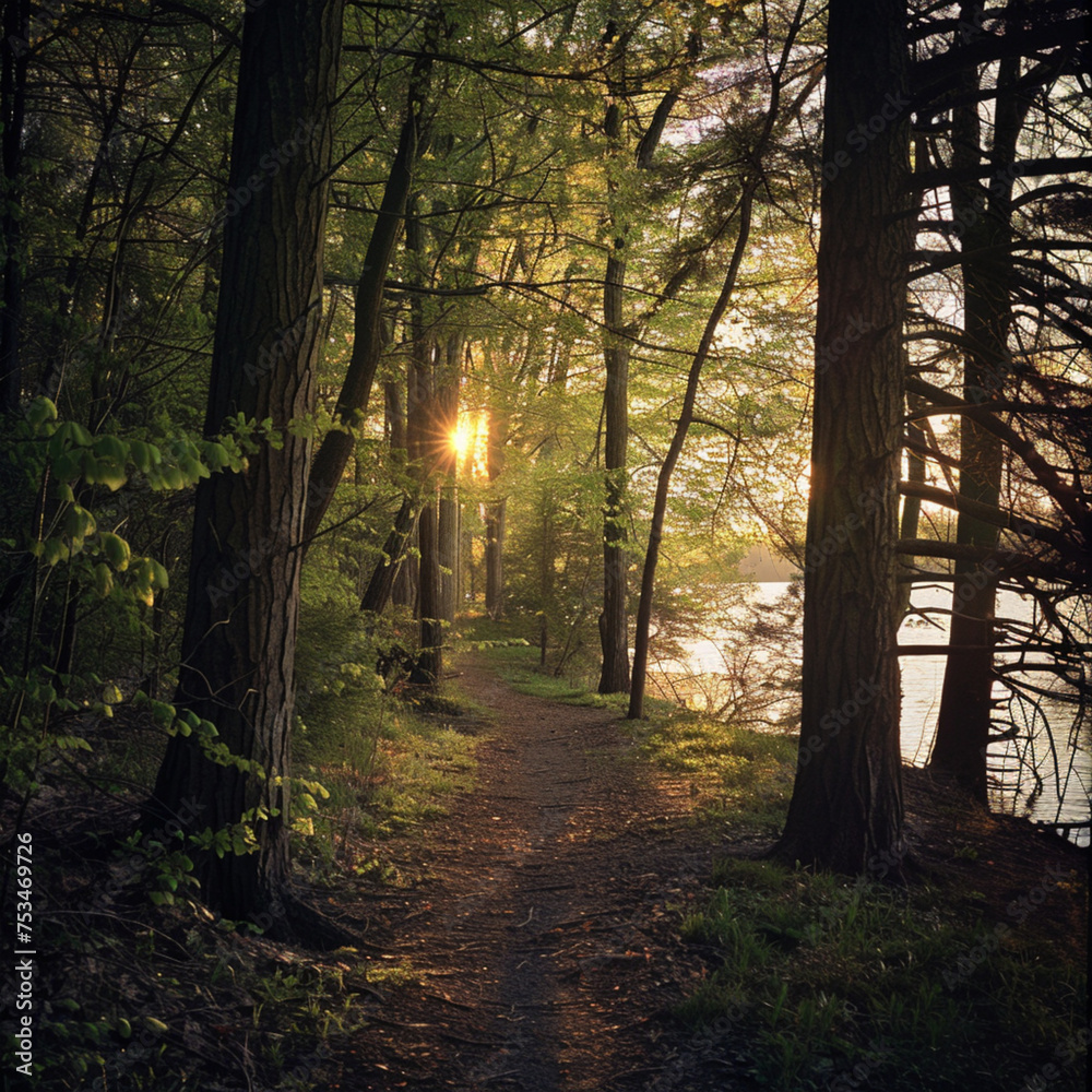 Fototapeta premium path in the woods