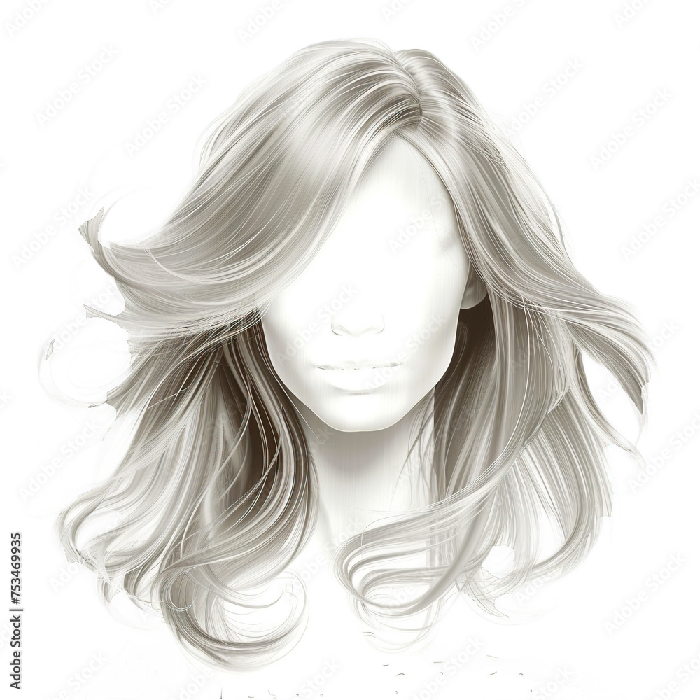 woman with hair transparent background png isolated on white background woman with hair transparent background png isolated on white background
