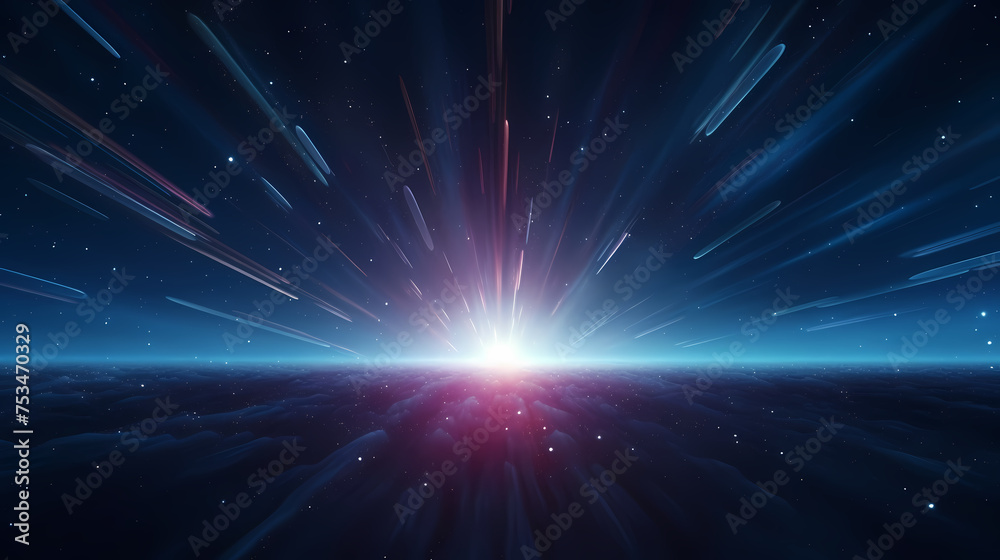 Technology particle abstract background, abstract particles in science fiction space Technology particle abstract background, abstract particles in science fiction space