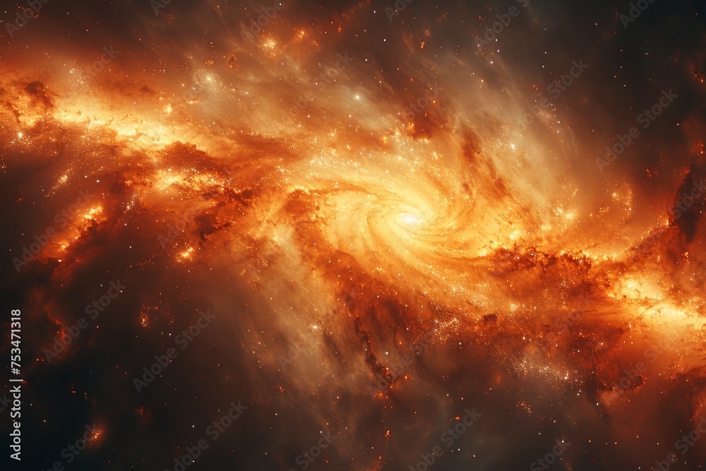 Majestic Sweep of the Milky Way Galaxy in a Star-Studded Cosmic Ballet