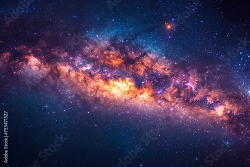 Majestic Sweep of the Milky Way Galaxy in a Star-Studded Cosmic Ballet