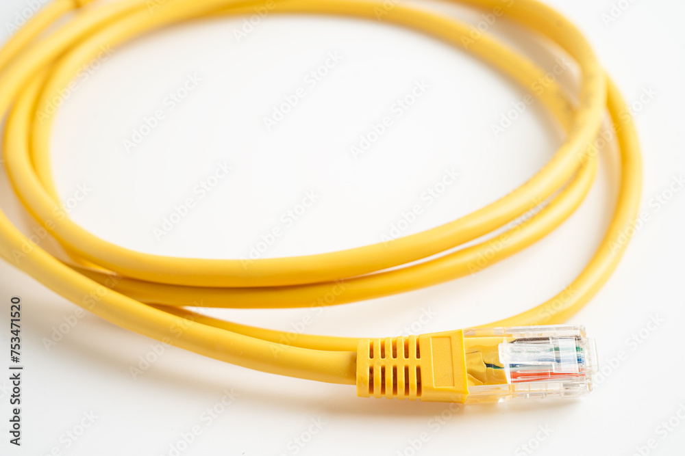 Ethernet cable for connect to wireless router link to internet service provider internet network. Ethernet cable for connect to wireless router link to internet service provider internet network.