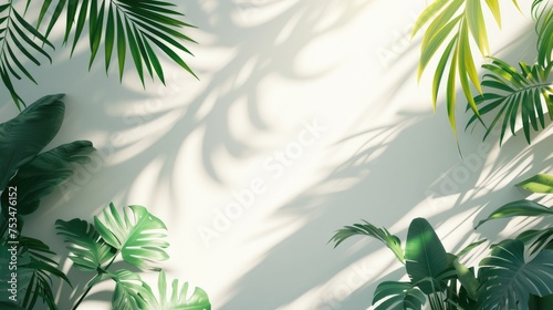 palm leaves with space © tommy